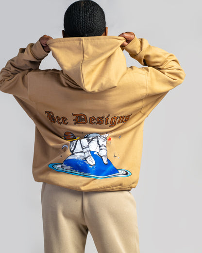 Bee Designs™ Brown Astronaut hoodie