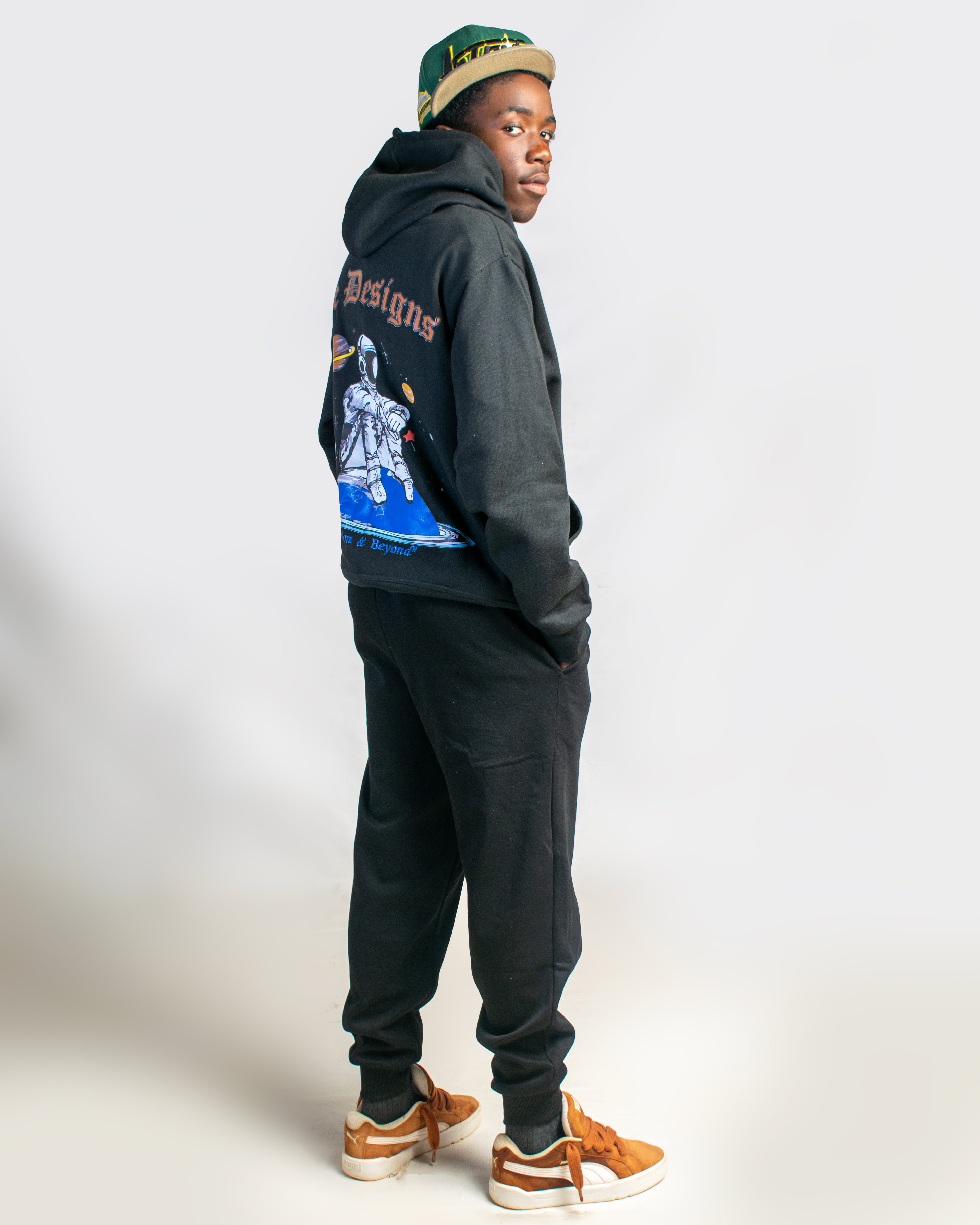 Bee Designs™ Black Astronaut hoodie