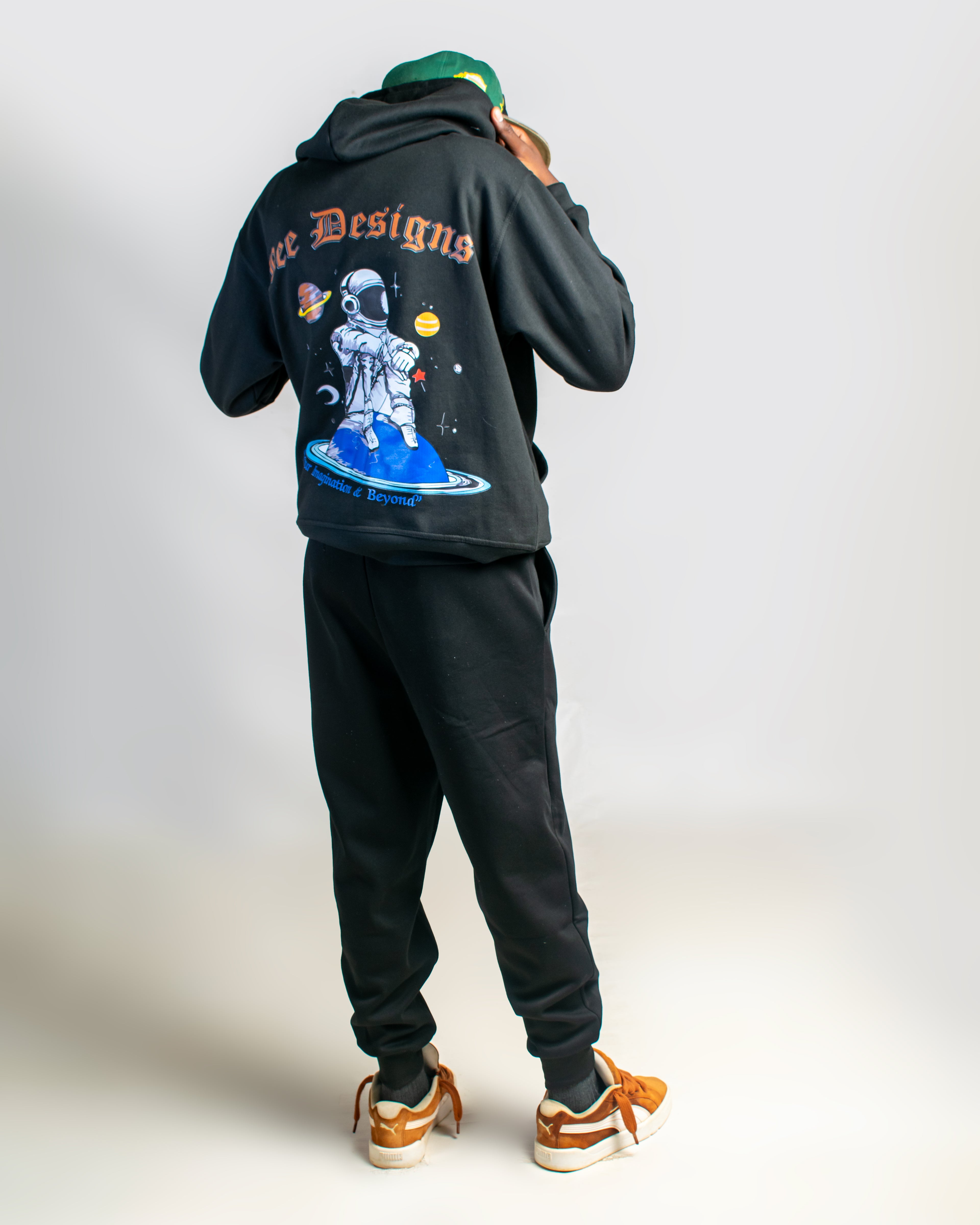 Bee Designs™ Black Astronaut hoodie