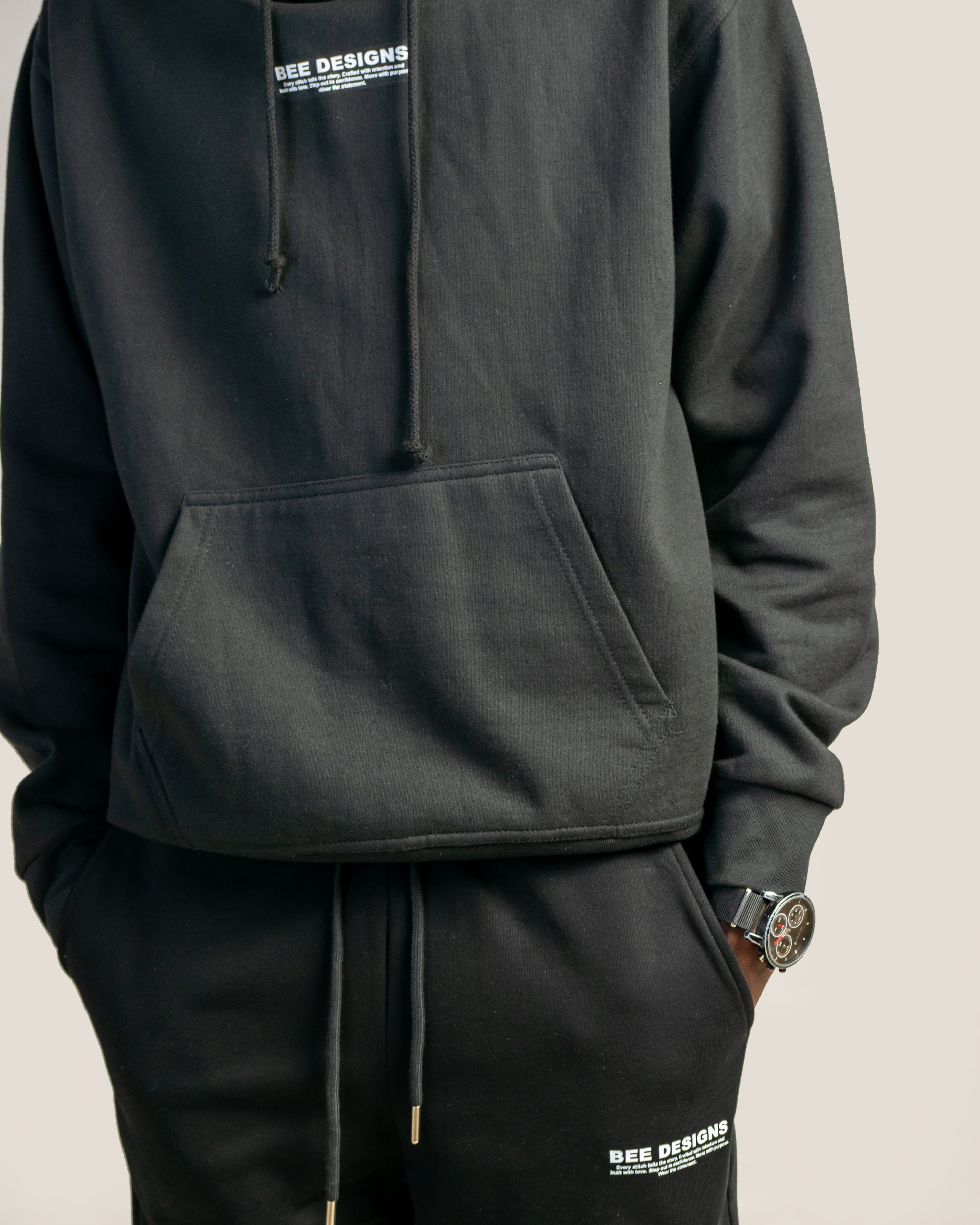 Bee Designs™ Black Astronaut hoodie