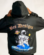 Bee Designs™ Black Astronaut hoodie