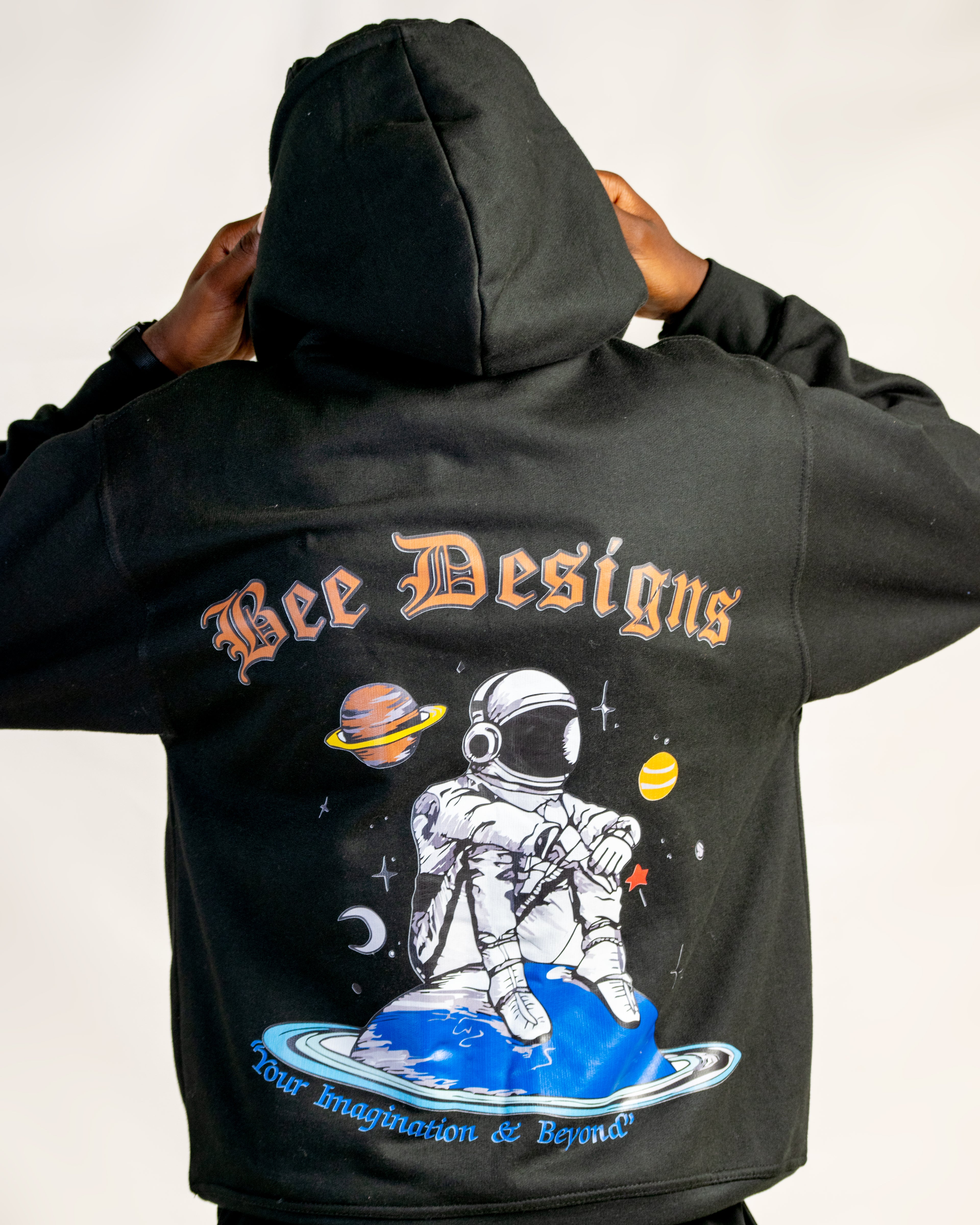 Bee Designs™ Black Astronaut hoodie