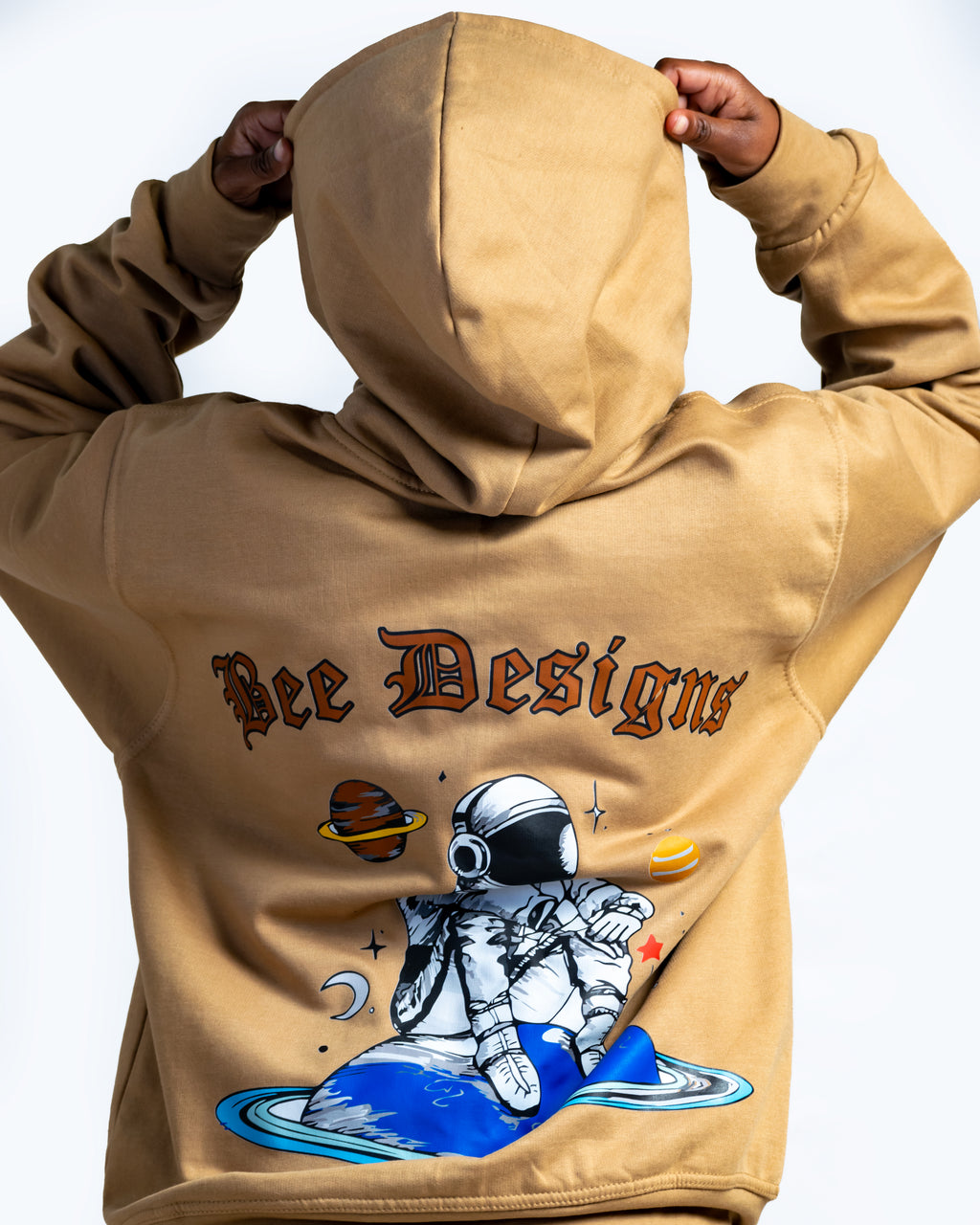 Bee Designs™ Brown Astronaut hoodie