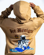 Bee Designs™ Brown Astronaut hoodie
