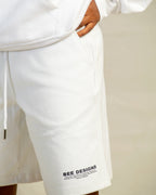 Bee Designs™ 350G White shorts