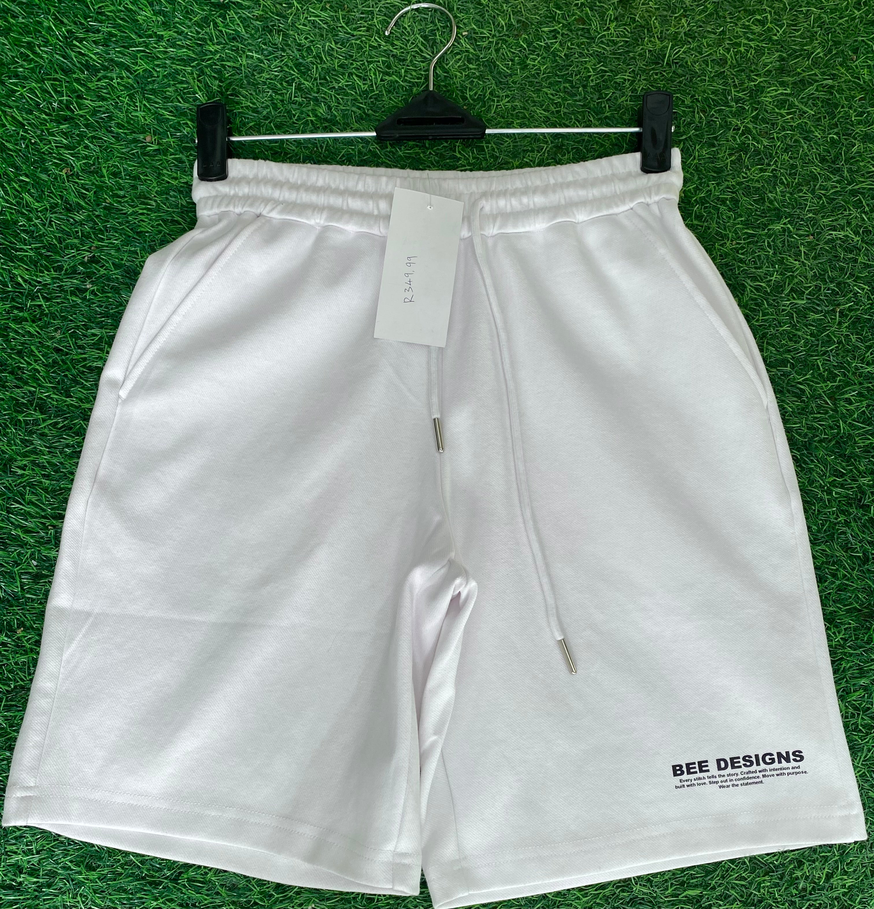 Bee Design™ 350G White shorts